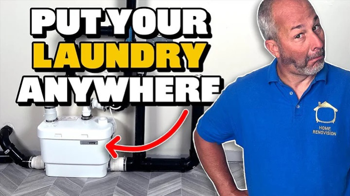 Utilisez la pompe de vidange Sanivite pour votre salle de lavage, n'importe où!