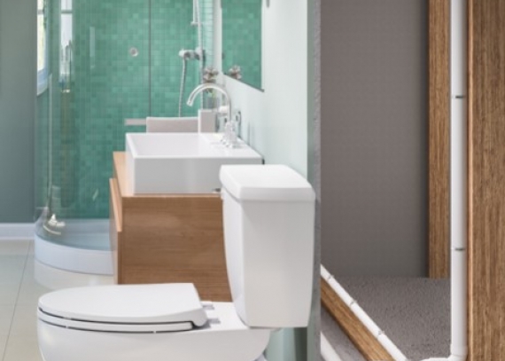 Transform your basement into a rental suite with these two above-floor plumbing 