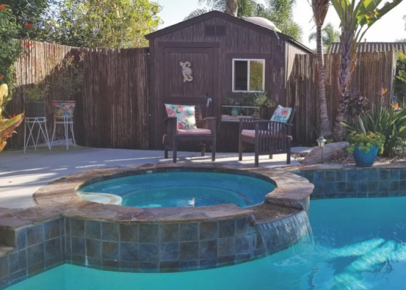 Homeowners Create Pool Half-Bath with Saniflo Sanicompact Macerating System