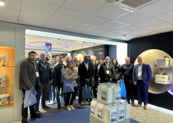 Guests of SFA Saniflo Canada experience an immersive factory tour in France
